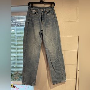 NWOT American Eagle Super High Rise Baggy Jeans